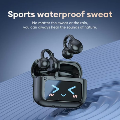 🔥2025 New Arrival - Ear Clip Style Bluetooth Translation Headset With Touch Screen
